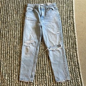 Zara High Rise Mom Jeans